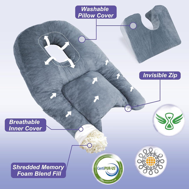 Stomach Sleeping Pillow, Face Down Pillow After Eye Surgery