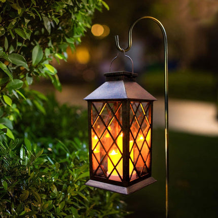 Decorative Outdoor Lantern with Flameless Candles