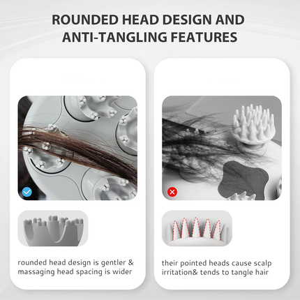Scalp Massagers for Head, Waterproof Head Massager and Shampoo Brush – image 9