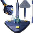 Spin Mop, Self Wringing Microfiber Mop with Extendable Handle