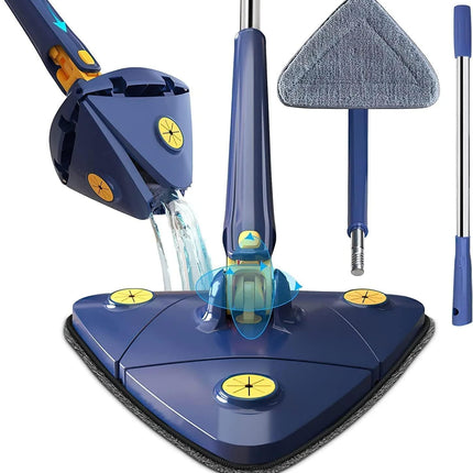 Spin Mop, Self Wringing Microfiber Mop with Extendable Handle