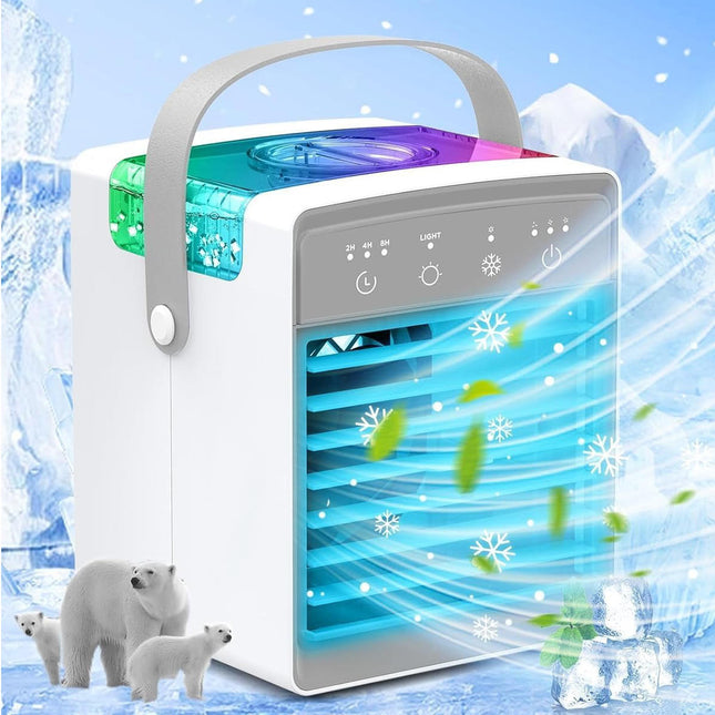 Portable Air Cooler, Evaporative Cooler with Misting Fan