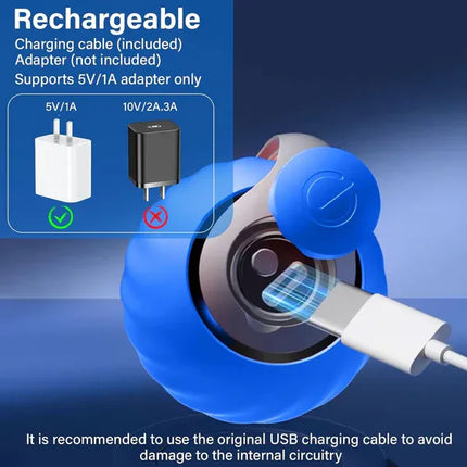 Interactive Cat Toys, Rechargeable Cat Ball with USB-C Charging – image 6