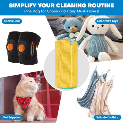 Laundry Bag for Shoes, Sneaker Wash Bag with 1000 Microfiber Bristles – image 6