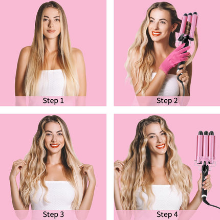 Hair Waver, Ceramic Curling Iron with LCD Display – image 5