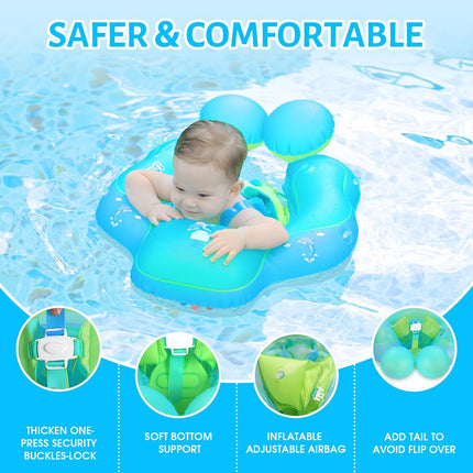 Infant Pool Float with Canopy, Baby Swim Float with Removable UPF50+ Sun Canopy, Buckle Locks – image 5