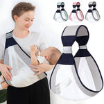Tuzwa Mesh Baby Carrier – Adjustable Baby Carrier Wrap with Padded Straps, Breathable Front & Hip Carrier, 45 lb Capacity, Machine Washable