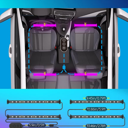 Automotive LED Lighting, Waterproof Car Interior Lights Kit – image 5