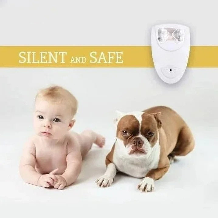 Tuzwa Ultrasonic Pest Repeller Plug-In – 20–65kHz Electronic Pest Deterrent, 215 Sq Ft Coverage, 2W, 100–240V