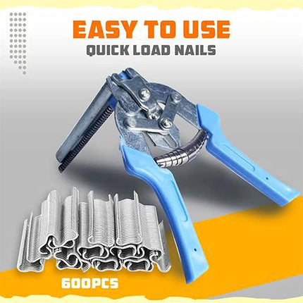 Snap Ring Pliers, Semi Automatic Hog Ring Pliers with 600 M Clips – image 4