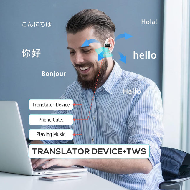 Wireless Earbuds with Translation, Language Translator Earbuds