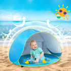 Pop Up Beach Tent for Kids Under 3, Infant Beach Tent with UPF 50 UV Protection and Splash Pool, Lightweight Beach Tent