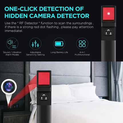 Hidden Camera Detector, 4-in-1 Detection Device
