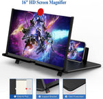 Tuzwa 16-Inch Phone Screen Magnifier – Large Smartphone Screen Amplifier with Adjustable Stand for Movies, Videos & Mobile Gaming