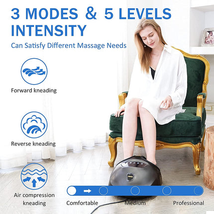 Foot Massager with Heat, Electric Foot Massage Machine with Remote