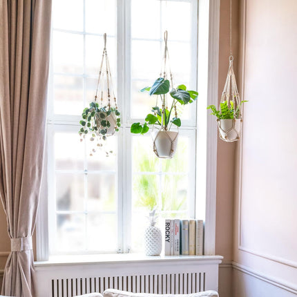 Macrame Plant Hanger, Outdoor Plant Hanger with Cotton Rope – image 5