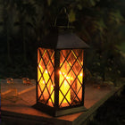 Solar Lanterns Outdoor Hanging, Decorative Outdoor Lantern with Flameless Candles