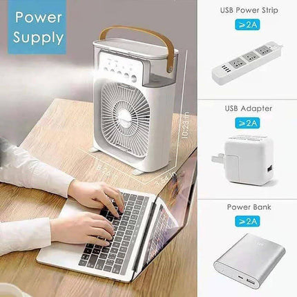 Misting Fan, USB Desk Fan with Cooling Mist Humidifier – image 7