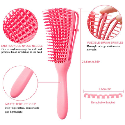 Detangling Hair Brush 2 Pack, Curly Hair Brush for Textured Curls 3a to 4c – image 4