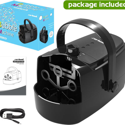 Bubble Machine Blower with 6 Wands, Portable Bubble Machine for Kids and Pets – image 10
