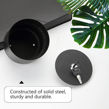 Lock Box with Key Hidden in a Flower Pot, Diversion Safe with Steel Chamber and 2 Keys – image 6