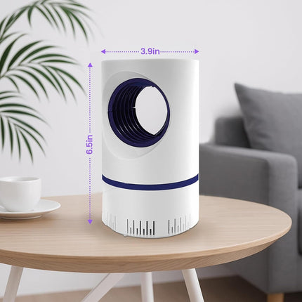 UV Light Insect Trap for Indoor and Outdoor Use, USB Mosquito Killer with Vortex Fan, Quiet Chemical Free Fly Catcher for Bedroom and Patio