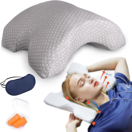 Arm Pillow for Couples, U Shaped Pillow with Memory Foam Core for Sleeping Without Arm Numbness, Washable Cuddle Pillow