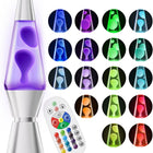 Lava Lamp with Remote and 17 Colors, Bedside Lamp for Relaxing Ambiance, Living Room Lamp Decor