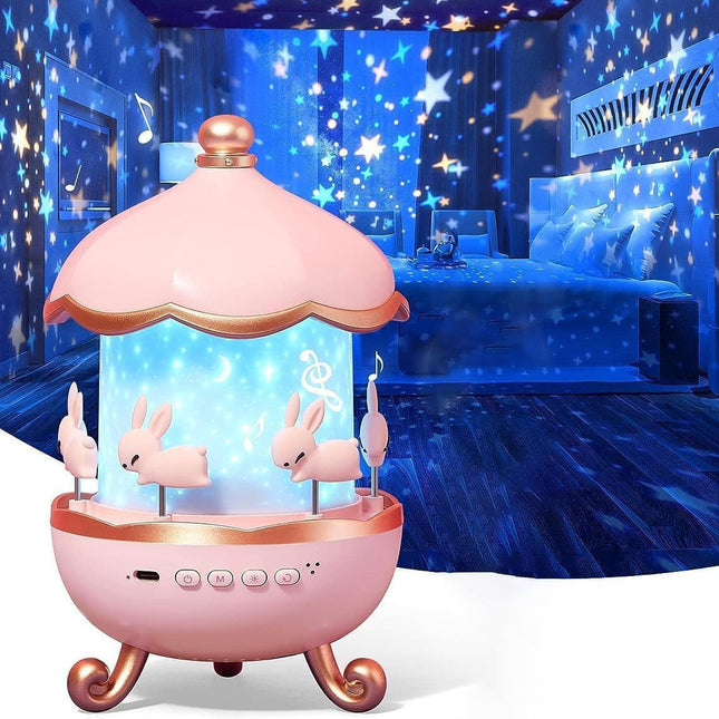 Night Light Projector for Kids, Rechargeable Night Light with Bluetooth Music, Mood Light with 8 Songs and 6 Themes