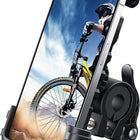 Motorcycle Phone Mount, Locking Handlebar Phone Holder for Motorcycle, 360 Rotation Bike Phone Mount for Scooters