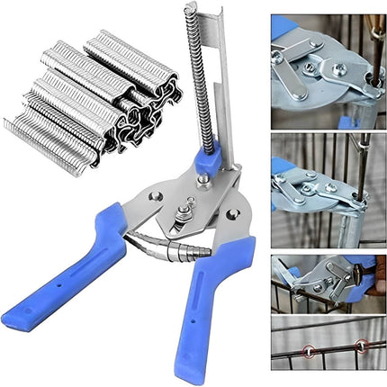 Snap Ring Pliers, Semi Automatic Hog Ring Pliers with 600 M Clips