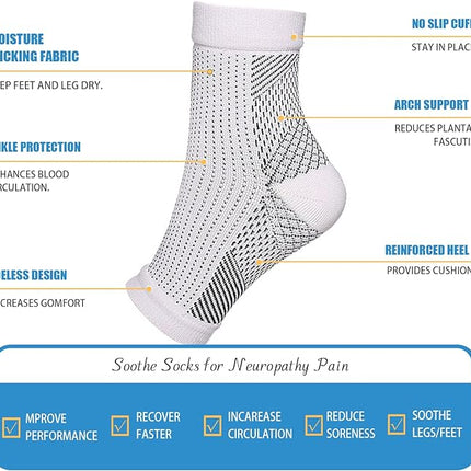 Compression Socks for Women and Men, 4 Pairs