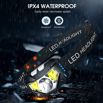 Rechargeable Headlamp Flashlight 2 Pack, LED Headlamp – image 9
