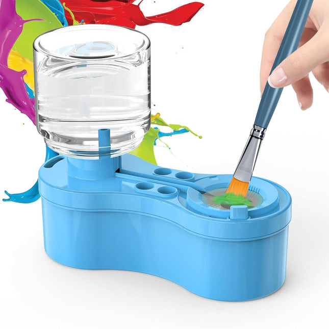 Makeup Brush Cleaner and Paint Brush Cleaner, Acrylic Painting Supplies, Watercolor Supplies with 4 Brush Holder Slots