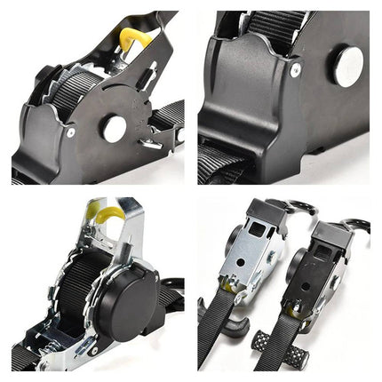 Retractable Ratchet Straps 2 Pack, Ratchet Tie Down Straps for Cargo – image 5