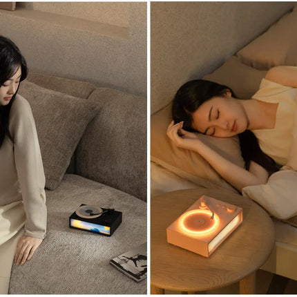 Portable Bluetooth Speaker with Aromatherapy Diffuser and Night Light, Rechargeable Wireless Speaker with Scent Disc