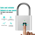 Tuzwa Fingerprint Padlock – Smart Biometric Keyless Lock with App Control, 10-Fingerprint Memory, 0.5-Second Unlock & Rechargeable Battery