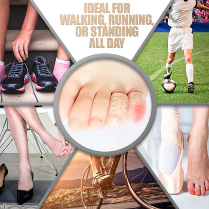 Toe Caps Silicone Gel 10 Pack, Clear Silicone Toe Sleeves and Toe Cushions for Men and Women – image 4