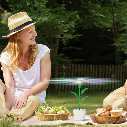 Fly Fan for Tables, Chemical Free Fly Deterrent Fan for Food and Picnics – image 11