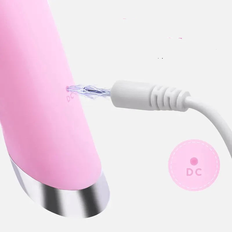 TUZWA Facial Cleansing Brush with Heat, 5 Vibration Modes, Silicone Face Scrubber, 104°F Warming Tip & Charging Stand
