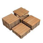 Wood Flooring Tiles 27 Pack, Interlocking Deck Tiles for Patio and Balcony, Outdoor Flooring Tiles, 12 x 12 in