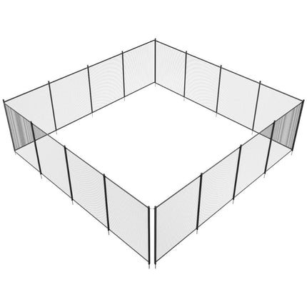 Pool Fence for Inground Pools, Mesh Pool Fence for Kids and Pets