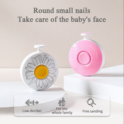 Newborn Nail Trimmer with 6 Grinding Heads, Electric Baby Nail Trimmer and File – image 7