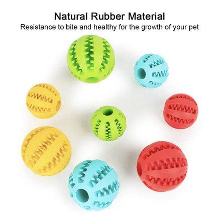 Treat Dispensing Dog Ball, Rubber Puppy Chew Toy for Dogs and Cats – image 7