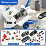 Tuzwa Airplane Toy Set for Kids – 20-Piece Friction-Powered Airport Playset with Vehicles & Sound, Ages 3–12