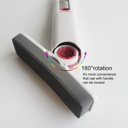Mini Mop for Small Spaces, Handheld Rotating Mop with Wringer – image 4
