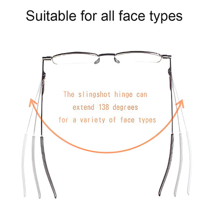 Folding Reading Glasses for Men with Spring Hinge – image 4