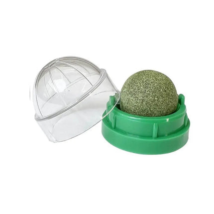 Cat Toy Ball with Catnip, Interactive Cat Toy That Sticks to Walls and Spins When Licked – image 5
