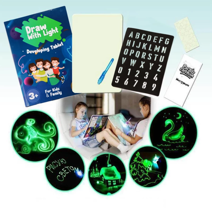 Portable Drawing Pad with Stylus Pen, LED Light Drawing Pad for Kids – image 4