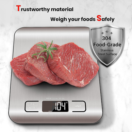 Digital Food Scale, Digital Kitchen Scale with Backlit LCD Display – image 6